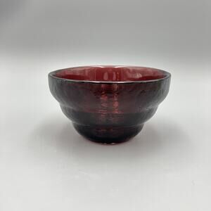 VTG Blenko Mid Century Beehive Bowl Amethyst Glass Art Hand Blown Dish Sticker